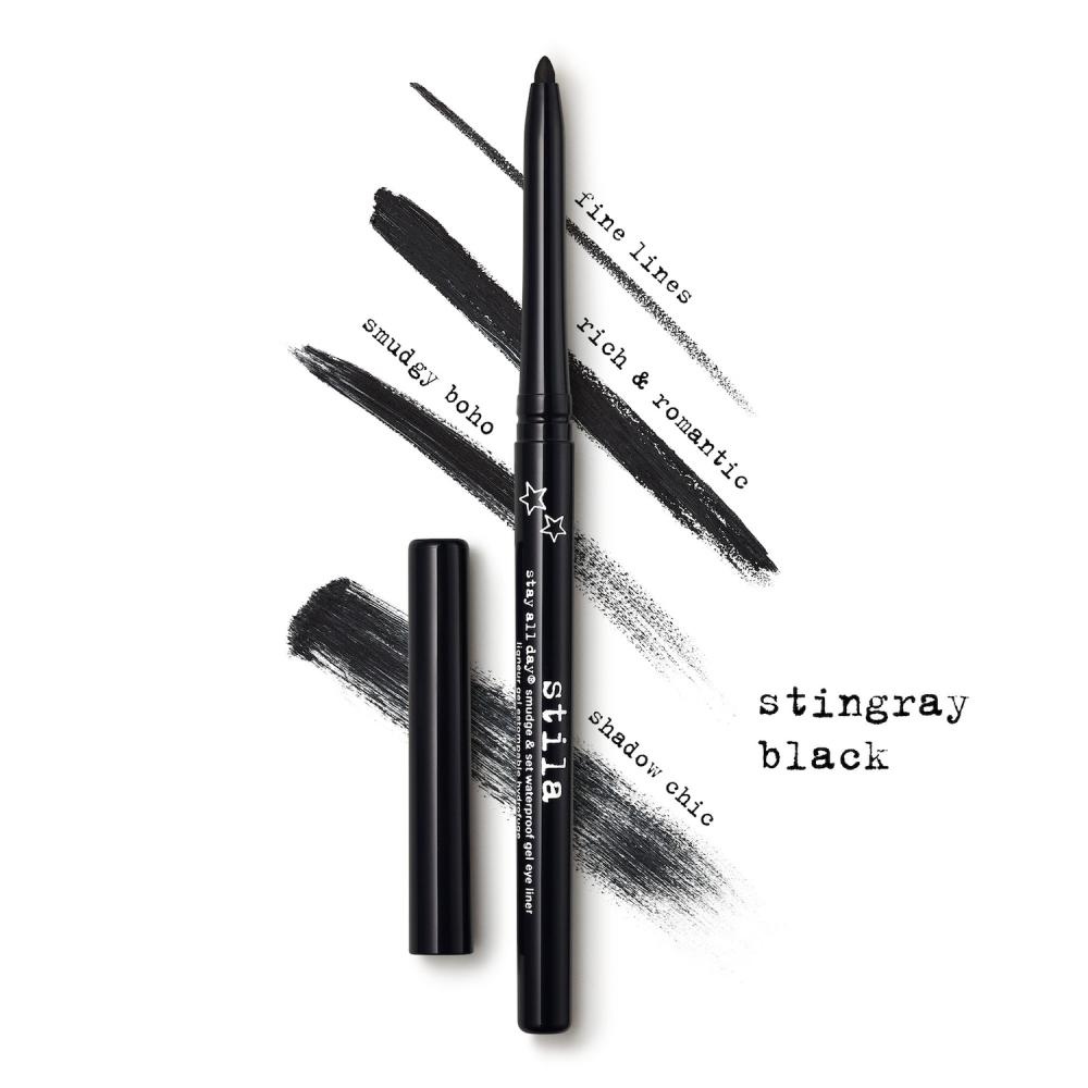 Stila Stay All Day SmudGe   Set Waterproof Gel Eye Liner 0.012 Oz   0.35 G stinGray Black