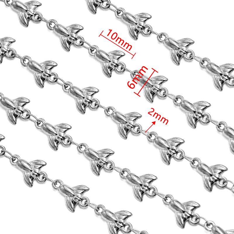 18K Gold Plated Stainless Steel Heart, Butterfly, Four-Leaf Clover, Shell Chain Bracelet/Necklace, 50cm.