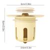 Washbasin Filter Leaking Plug Pops-Up Bathroom Sink Drain Strainer For Waterbasin Sink