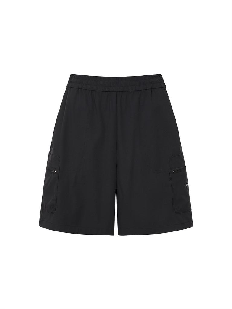 DISCOVERY EXPEDITION Freshvent Women'S Semi-Wide Cargo Shorts (Black)