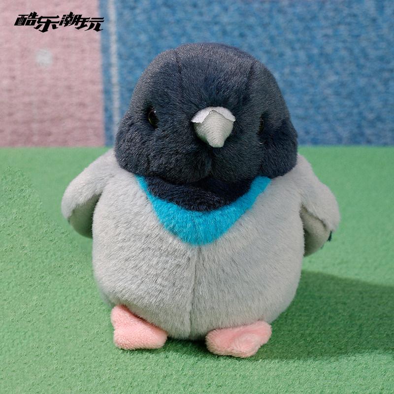 Realistic Blue Tit Fat Bird Plush Toy Soft Fluffy Kingfisher Sparrow Tit Simulation Stuffed Animal Cute Bird Plushie Gift