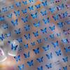 Punk Irregular Lines Metal Silver Stripe Lines Rhinestone 5D Nail Art Sticker Self Adhesive Decoration Manicure Decal DIY