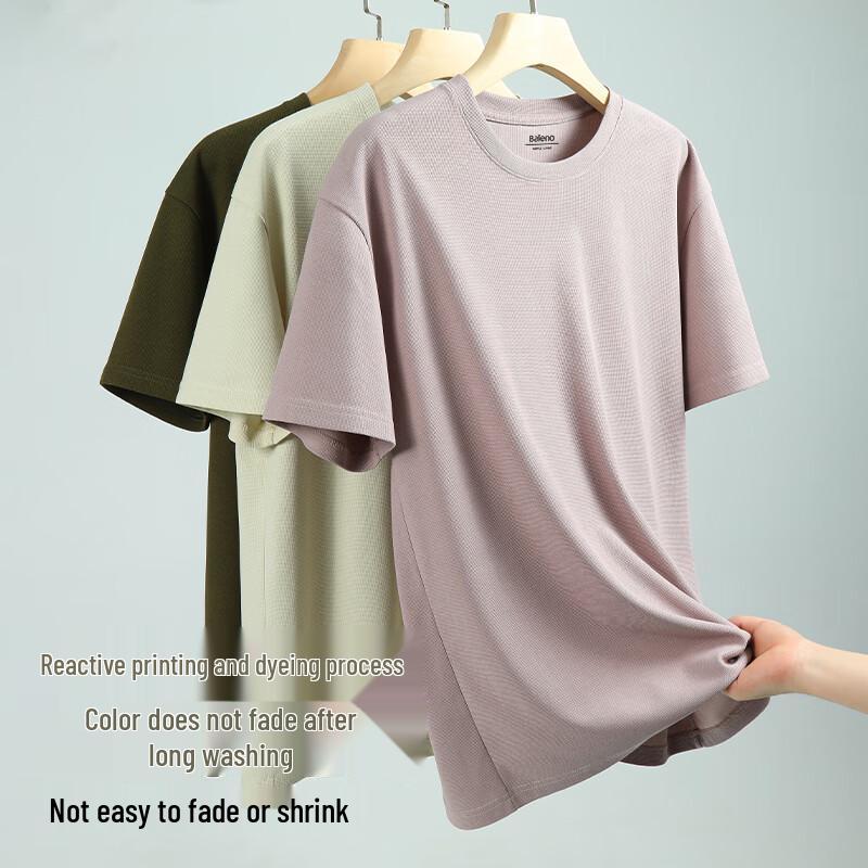 Baleno Men's Waffle Knit Short Sleeve T-Shirt