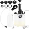 Conjunto de Bomba Sangradora de Fluido de Freio Portátil Profissional Com Manômetro Capacidade de 3L Para Serviço e Reparo Eficiente de Freios