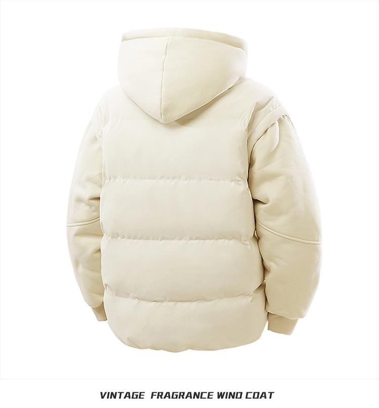 Unisex Thickened Cotton Hooded Jacket - Trendy, Warm, and Versatile Winter Outerwear