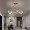 Wohnzimmer-Kronleuchter, moderne Acryl-Ginkgo-Pendelleuchte, LED-Kronleuchter für Esszimmer, Beleuchtungskörper