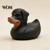 Animal Decorative Piece 3D Printed Rottweiler Dog Duck Figurine, Funny Hybrid Figurine Ornament, Desktop Entry Car Ornament Creative Decoration