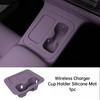 For Leapmotor C10 2026 Car Wireless Charger Silicone Mat Center Console Cup Protective Scratch-resistant Interior Accessories
