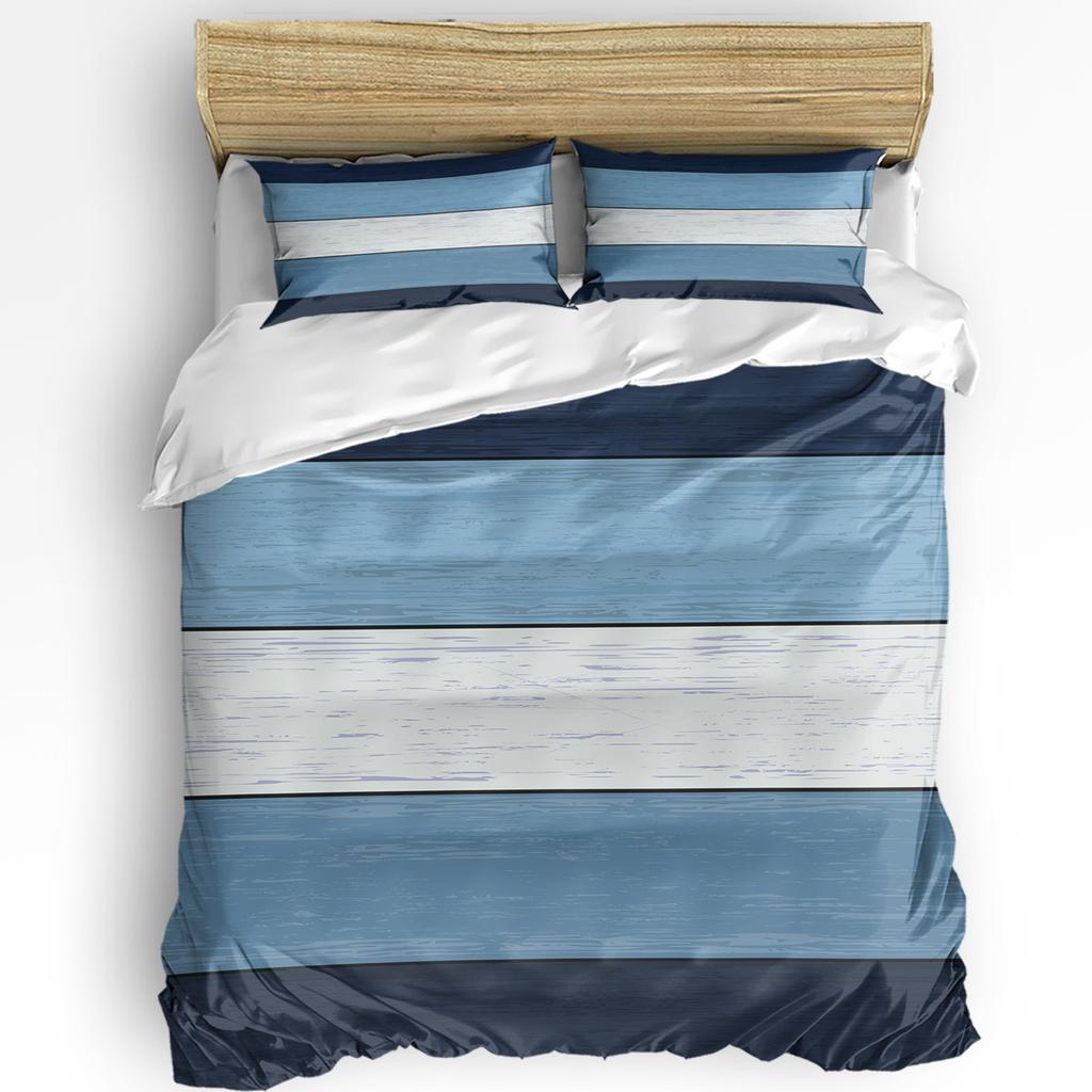 Vintage Wood Texture Duvet Cover Bed Bedding Set Home Textile Quilt Cover Pillowcases Bedroom Double Bedding Set No Sheet