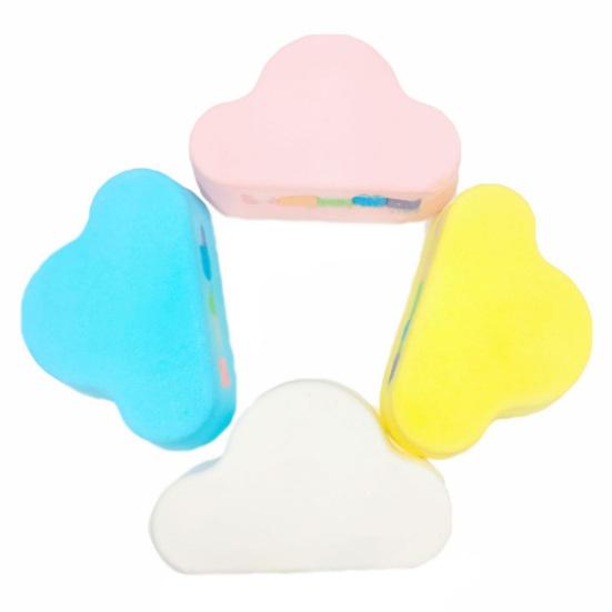 120G Cloud Shape Salt Bath Bombs Plants Extract Essential Oils Handmade Fizzies Ball Dry Skin Moisturizing Aromatherapy Shower Ball Women Spa Gift