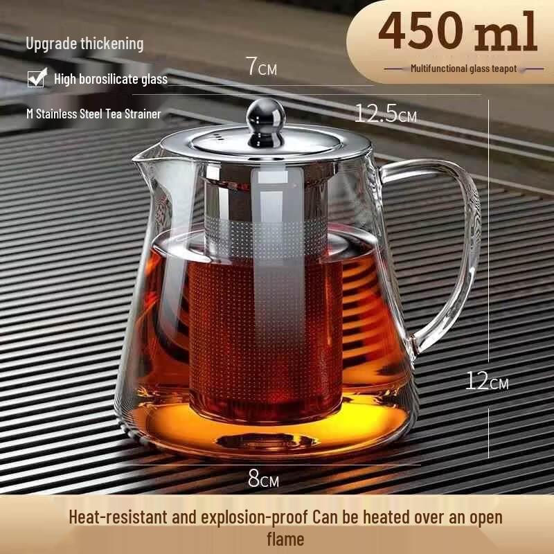 ZISIZ Glass Teapot with Infuser