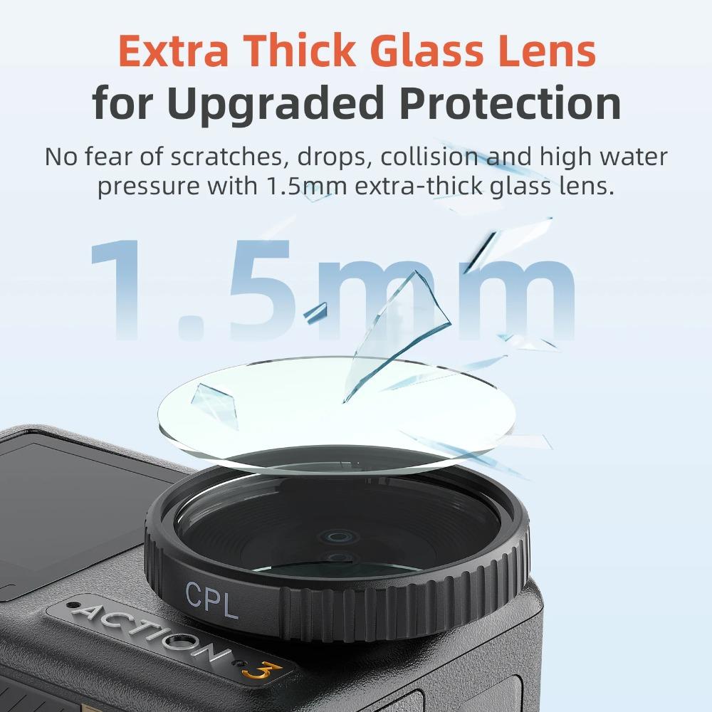 HD Optical Glass UV CPL ND Filter Kit ND8 ND16 ND32 ND64 Polarized Lens Protector Camera Accessories For DJI Osmo Action 3 4 5 Pro Sports Vlog Camera