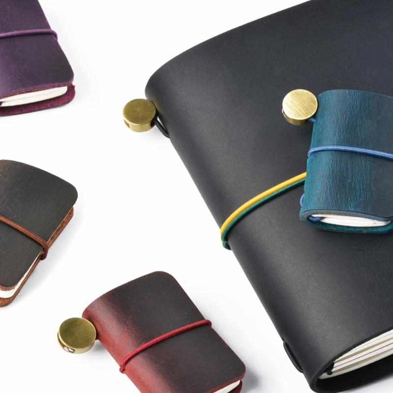 Pocket Leather Notebooks 1.25x1.88Inch Small Leather Journal Pocket Writing Pad For Women Keychain Bag Wallet Charm