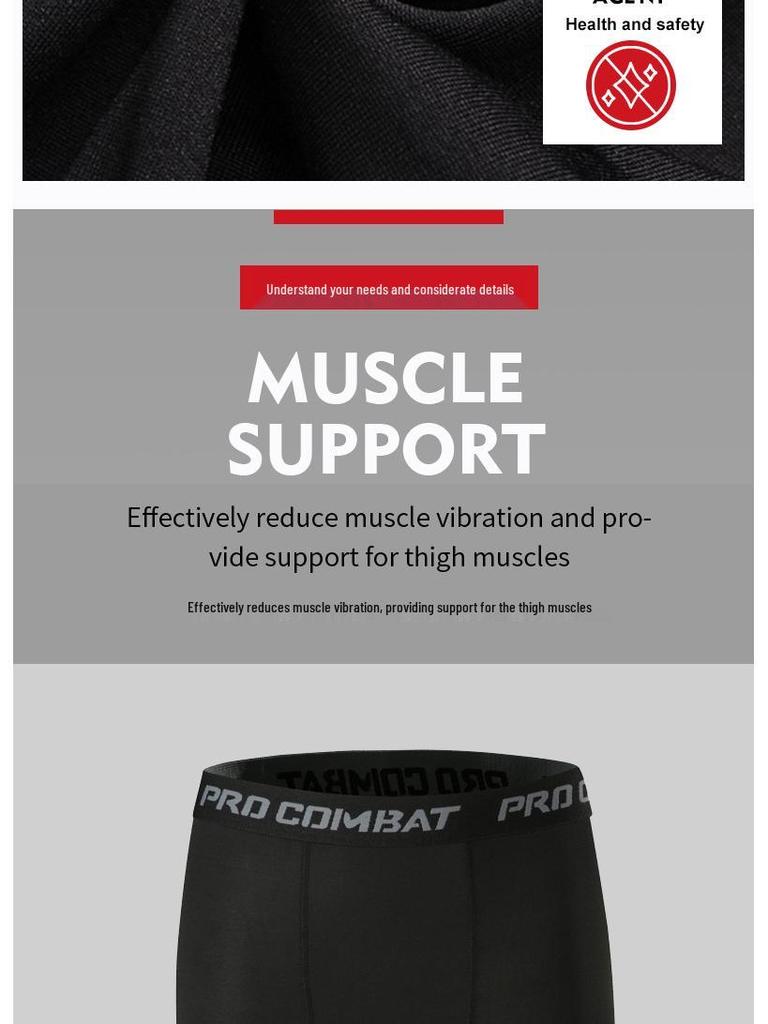 Men’s Elastic Compression Sports Shorts: Quick-Dry Basketball & Running Tights