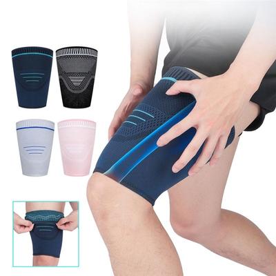 1Pair Thigh Compression Sleeve, Hamstring Compression Sleeve for Quad Pain Relief & Recovery,Thigh Support Protector Muscle