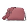 Bryant Logo Zip Camera Bag Pebbled Leather Crossbody Medium Women's Rose