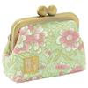Senshishuin Nishijin Brocade Square Wallet with Gusset and Coin Purse Leaf Peony and Cherry Blossom 2.5-inch (Lined) (Young Design)