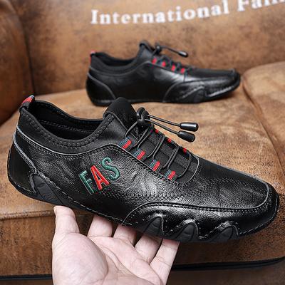 Genuine Leather Octopus Bean Shoes For Men Fashion Flats Shoes Walking Sports Loafer Breathable Outdoor Men's Driving Shoes