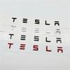 ZTFT9 3D Car Chrome Emblem Sticker Auto Trunk Decoration Badge Label For Tesla Model 3 Model Y Model S Model X Cybertruck SpaceX Coil