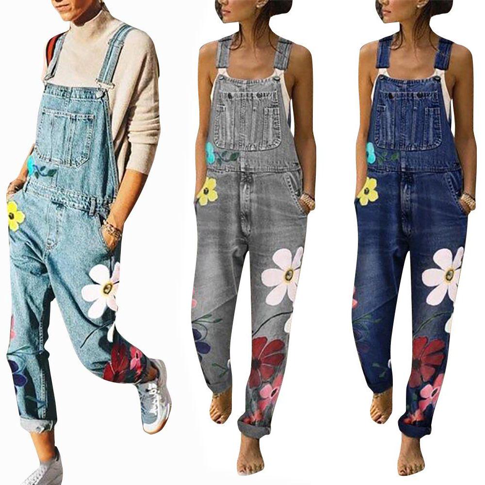 Fashion Women Denim Jumpsuit Rompers 