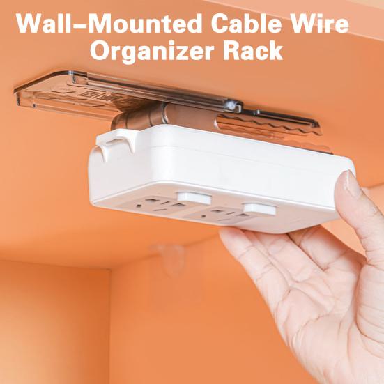 

Полезный, экономит место, поддерживает порядок, прозрачный настенный держатель для кабеля, держатель для удлинителя, товары для дома, держатель для розетки