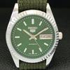 VINTAGE REFURBISHED SEIKO 5 AUTOMATIC JAPAN MENS GREEN DIAL WATCH A440595-4 Sk-a440595