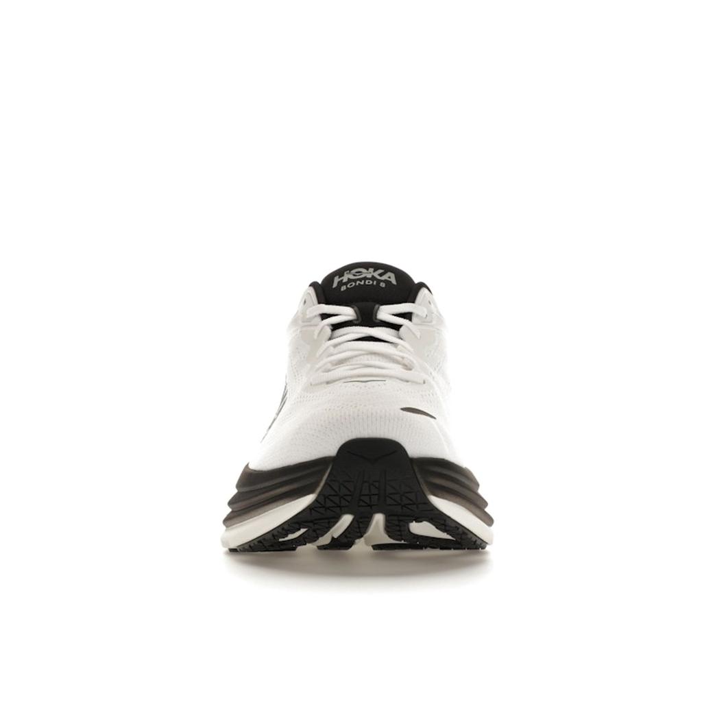 HOKA Bondi 8 White Black Men Sneakers 1123202-WBLC