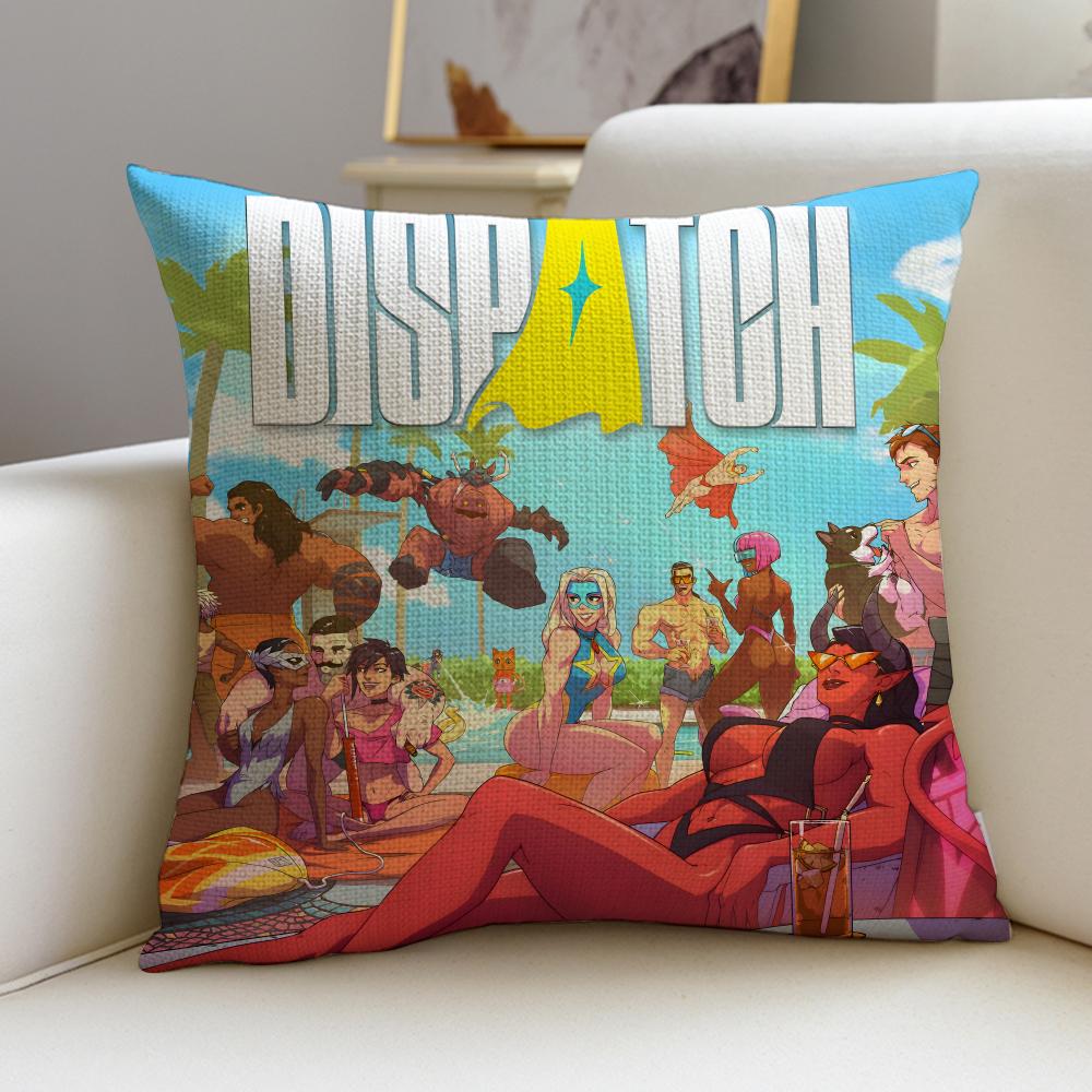 Rock DDispatchS Cushion Cover Breathable and skinfriendly linen pillowcase square removable and washable cushion