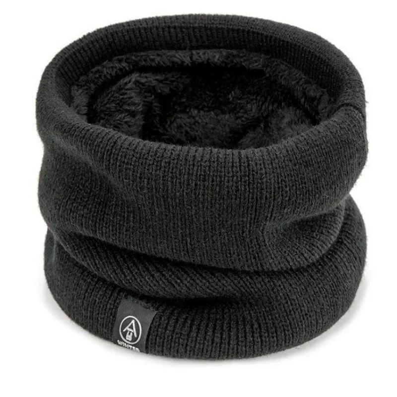 New Thick Winter Cold-proof Collar, Knitted Neck Gaiter Sports Scarf, Unisex Windproof and Sweat-resistant Hanging Neck