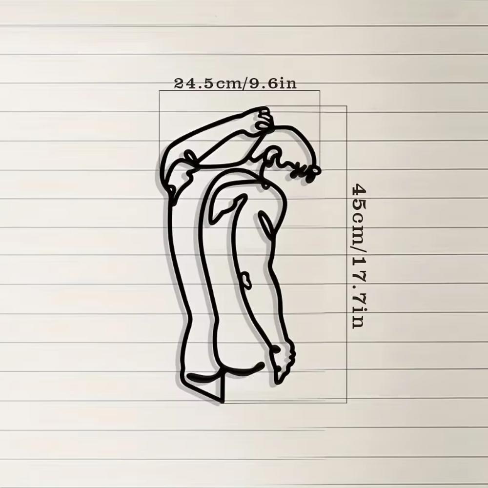 Charmante handgefertigte Metalldekoration - Rückwandbehang Arbeitszimmer. Eine entzückende Kombination aus Herren- und Damenschmuck für ein stilvolles Zuhause