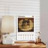 2026 Cat Wall Calendar Funny Weird Cats In Renaissance Art Monthly Planner with Clear Date Boxes Spiral Bound Calendar for Home Unique Cat Lover Gifts