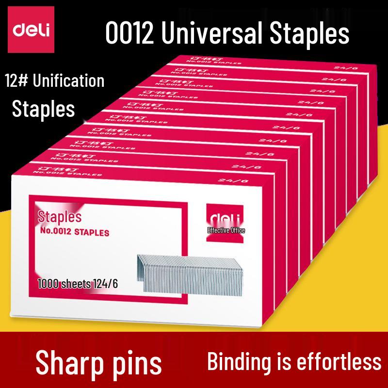 Deli Regular Stapler for Standard 24/6 Staples - Includes 1000 Staples