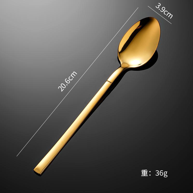Stainless steel tableware knight western food knife and fork tableware set steak knife and fork premium fork spoon