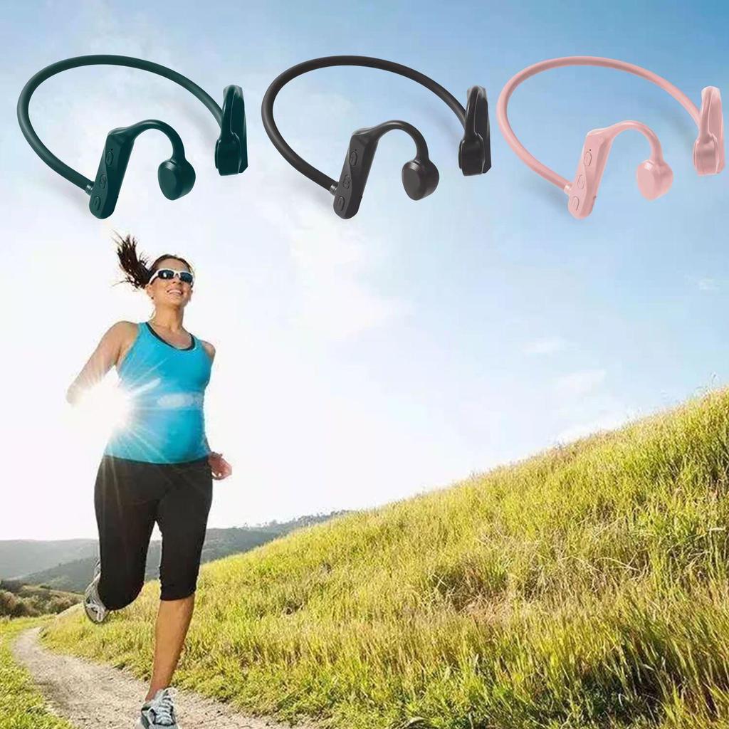 New K69 Sweat-Proof Bone & Sound Conduction Bluetooth 5.0 Back-Hook Wireless Sports Headset