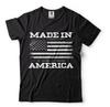 Patriotic t shirts Made In America Vintage USA Flag US Flag Tees 4th Of July
