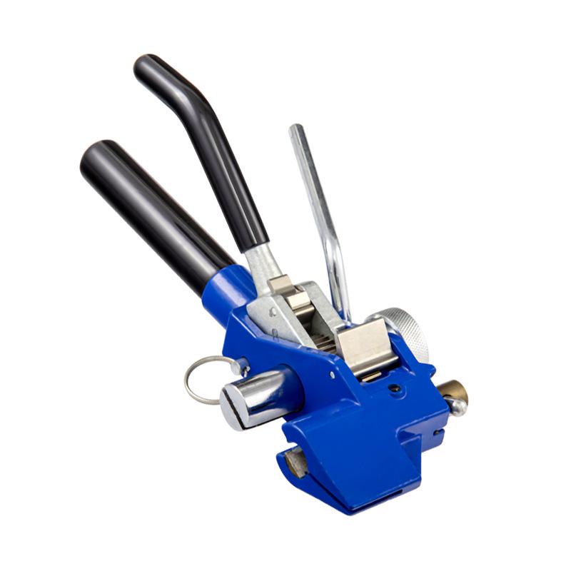 Stainless Steel Banding & Cable Tie Gun: Self-Locking Cutter & Bundling Pliers Tool