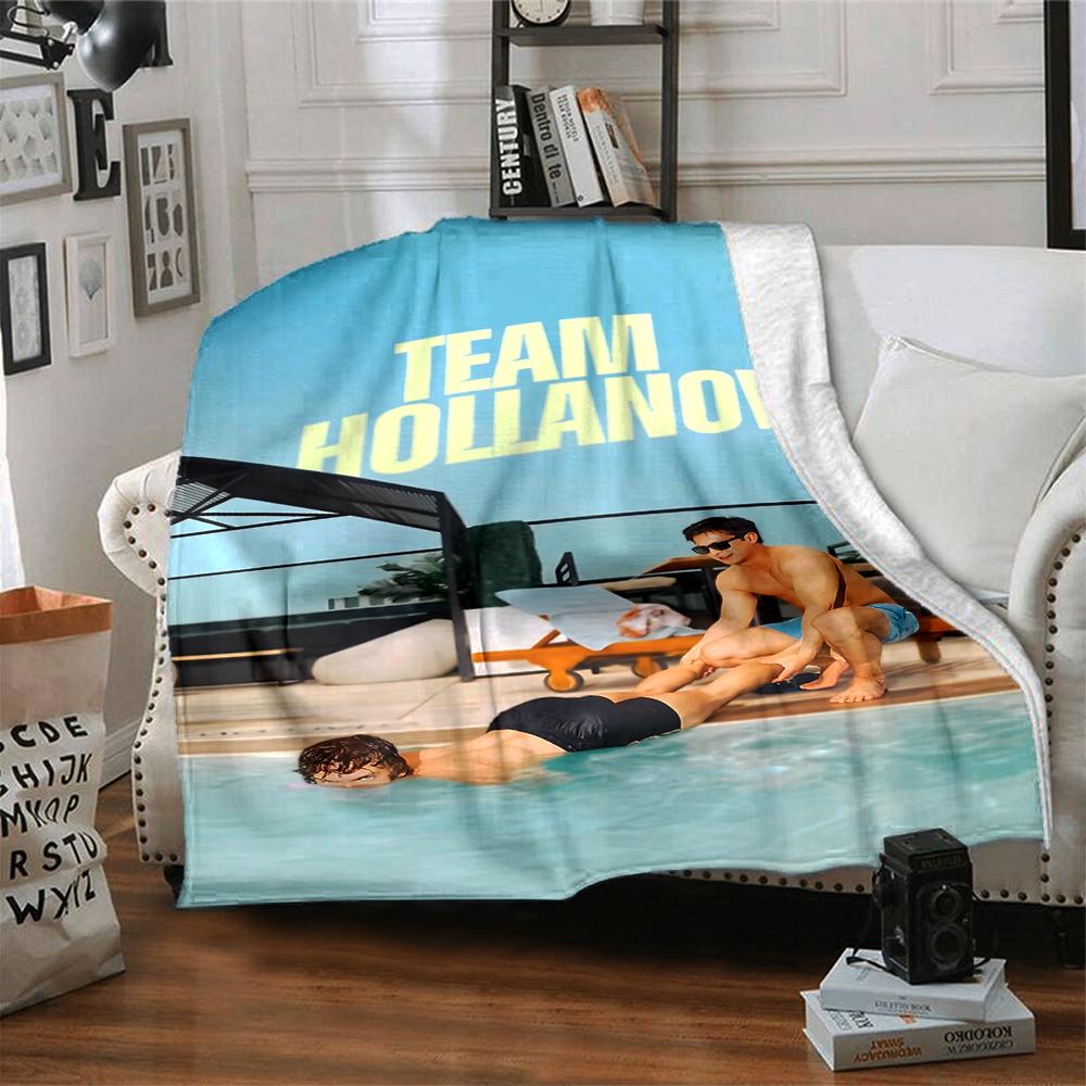 Team Hollanov Pool Party Blanket Soft Throw Blanket For Home Bedroom Bed Sofa Travel Office Solid Christmas Blanket