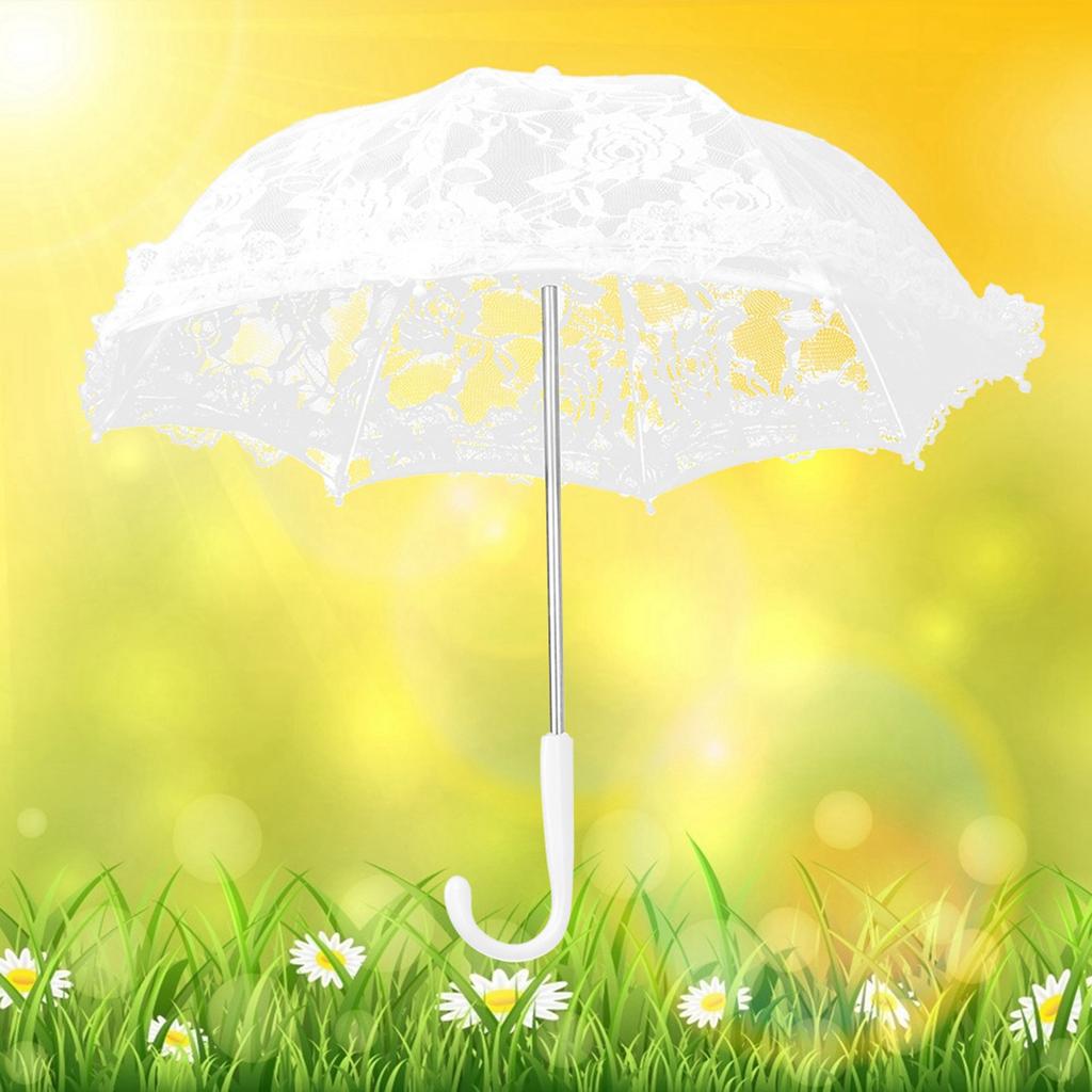 Craft Flowers Lace Embroidery Umbrella Children s Stage Performance Mini Decorative Umbrella Decoration Accessory