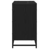 Bathroom Cabinet with Door Black Oak Look 65 X 33 X 60 Cm
