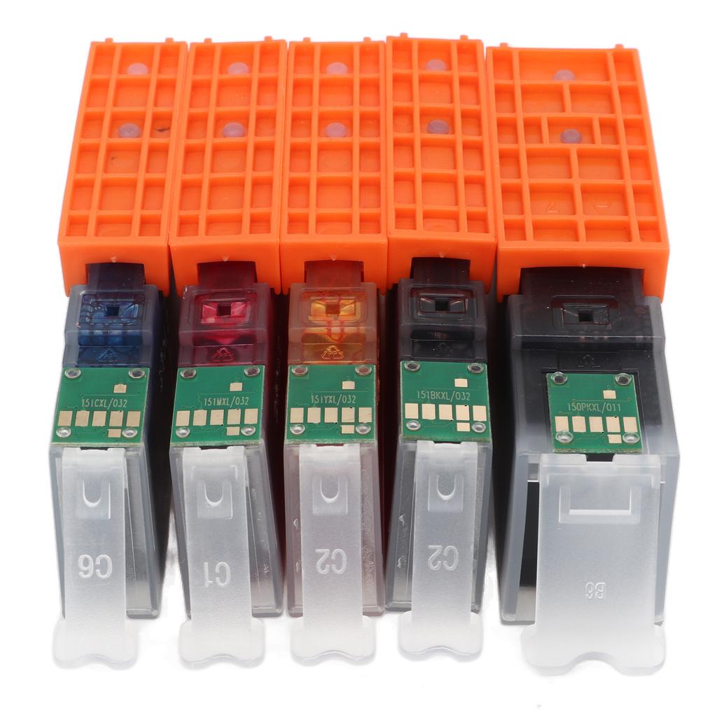 Ink Cartridge Set 150 151 Smooth Output Ink Cartridge Combo for PIXMA MG5410 MG5510 MG5610 MG6310 BK BK C M Y