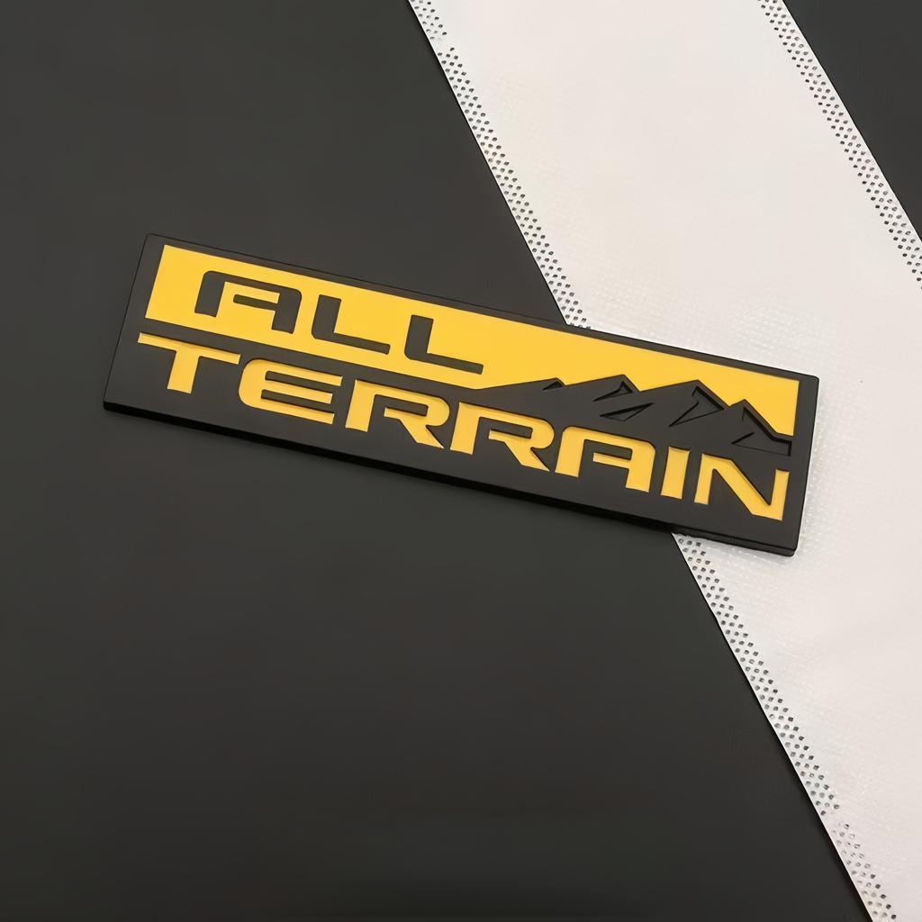 3D ALL TERRAIN Badge Sticker Side Fender Rear Trunk Emblem Decal High-Quality Car Exterior Styling Accessories