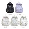 Women Student Backpack Floral Print Casual School Bag Versatile Rucksack School Outdoor Camping Picnic Bag