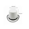 Magician Top Hat White Top Hat Magician Performed Hat Jazz Stage Performances Bowler Top Hat Fancy Dress Costume