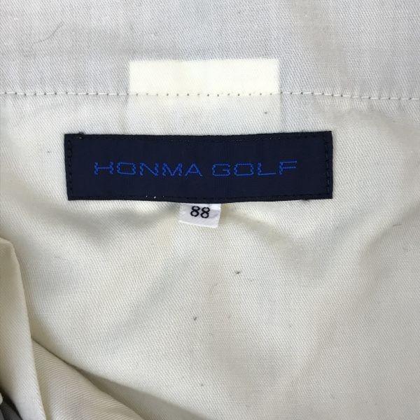 HONMA GOLF Golf Pants Slacks Men W88 Inseam 67 Brown Classic Trousers(USED)