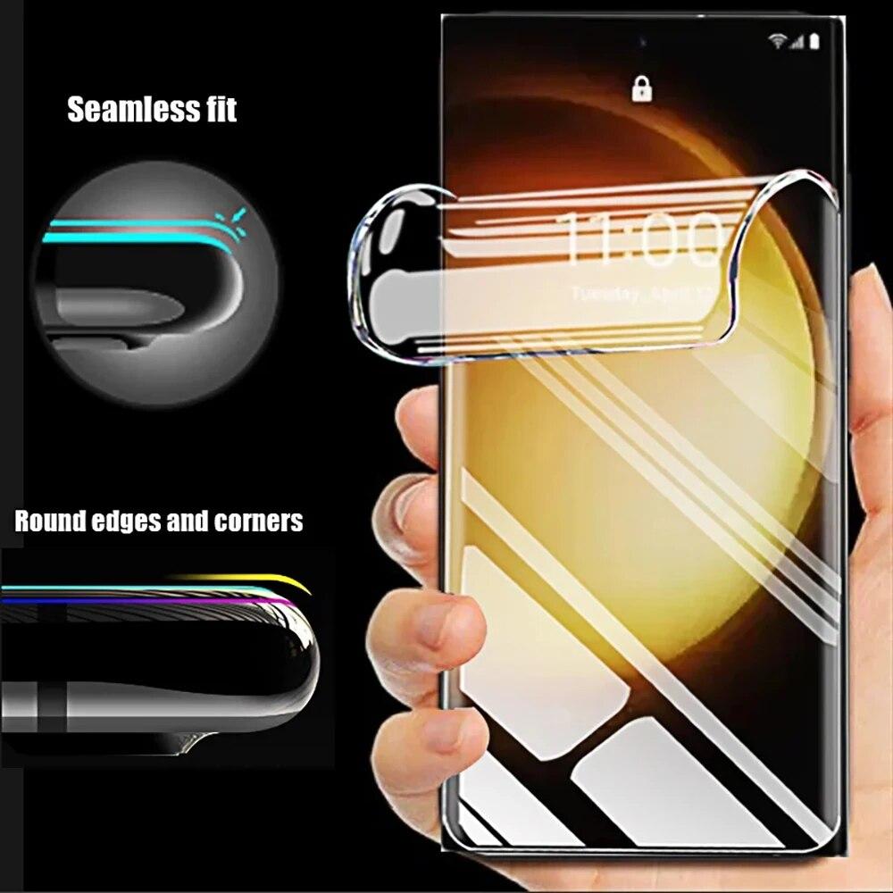 5ks hydrogelová fólie pro Samsung Galaxy S24 S23 S22 Ultra S21 Plus S20 FE Note 20 Ultra A54 A53 A52 A34 A14 5G ochrana displeje