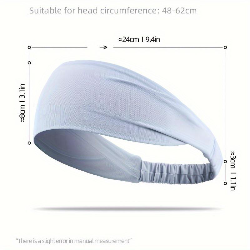 [Sweat-Wicking Headband] 1-Pack Non-Slip Sweat-Wicking Sports Headband | Breathable Moisture-Wicking Elastic Hair Band for Running, Yoga, Cycling