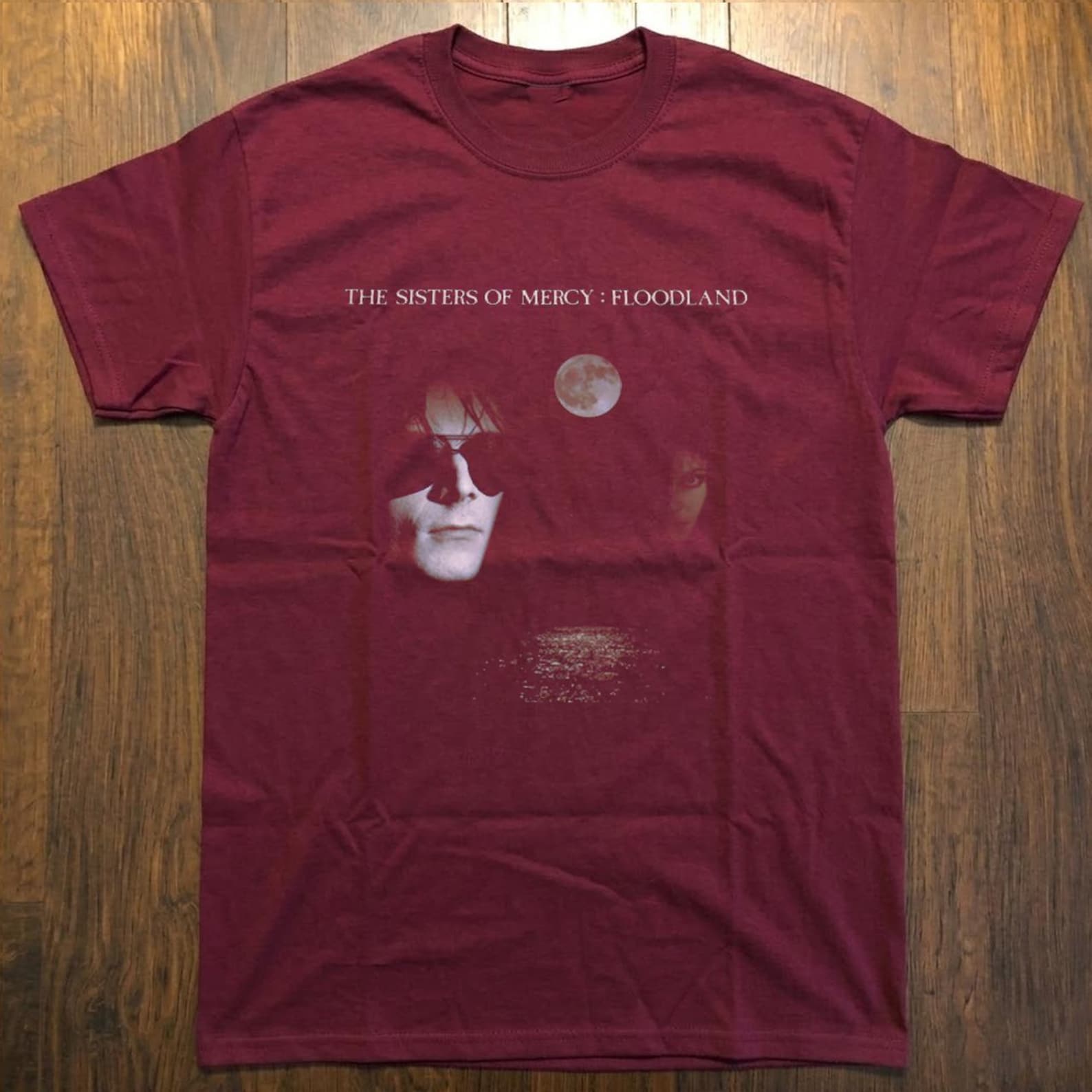 The Sisters of Mercy Floodland T shirt, Goth Band Tee, 90s Retro Graphic L