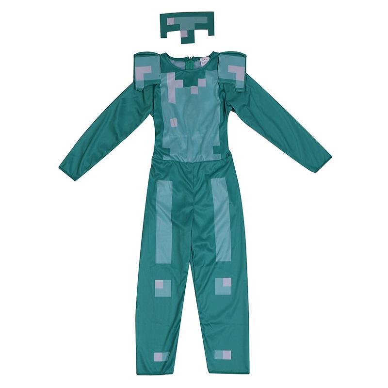 Kids' Minecraft Diamond Armor Role-Play Costume for Halloween