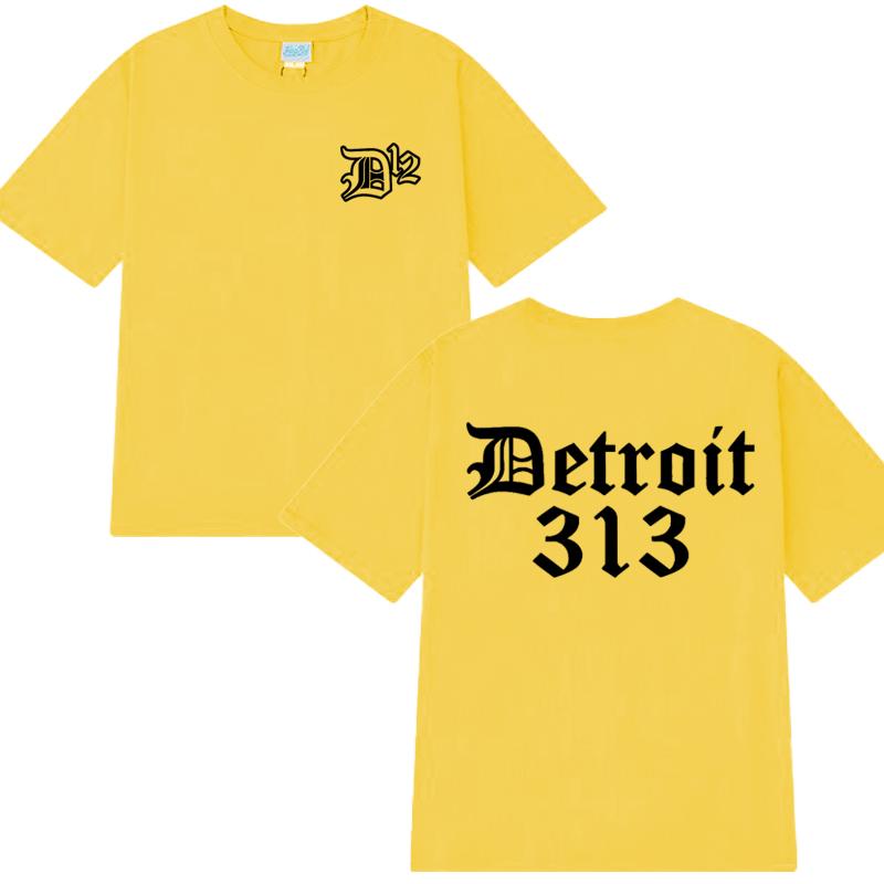 Rock Music D12 Hip Hop Double Sided Printed T Shirts Unisex Oversized 100% Cotton Short Sleeve T-shirt Men Women Vintage Tops