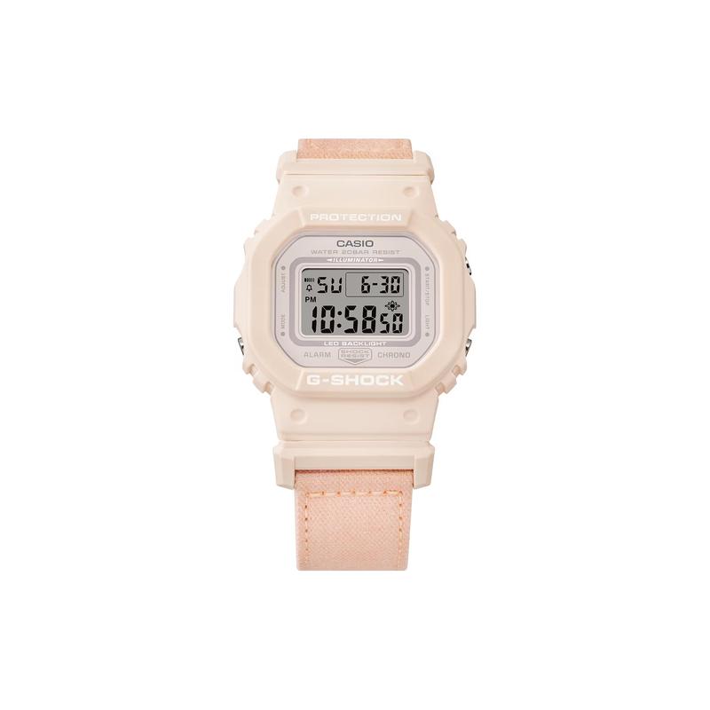 

CASIO DIGITAL series-S5600 square 200 meters waterproof Quartz pure cotton strap women s watch gray dial GMD-S5600CT-4JF серый